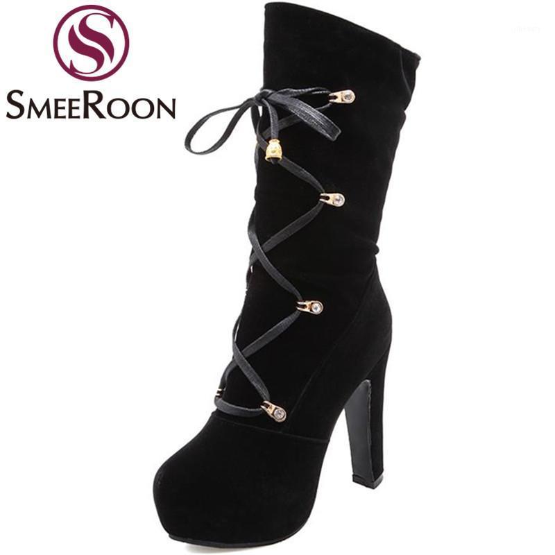 Smeeroon plus size 2020 warm winter boots for women sexy high heels mid calf boots round toe slip on women's ladies shoes1, Black
Smeeroon plus size 2020 warm winter boots for women sexy high heels mid calf boots round toe slip on women's ladies shoes1, Black