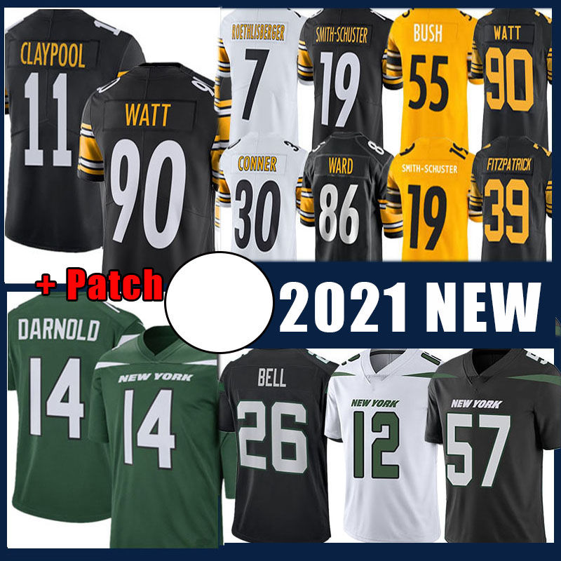 90 T.J. Watt Chase Claypool Football Jersey Sam Darnold 14 Minkah Fitzpatrick Juju Smith-Schuster Minkah Fitzpatrick Bush Ben Roethlisberger, Jersey (gangren)
90 T.J. Watt Chase Claypool Football Jersey Sam Darnold 14 Minkah Fitzpatrick Juju Smith-Schuster Minkah Fitzpatrick Bush Ben Roethlisberger, Jersey (gangren)