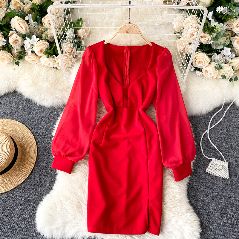 2021 New Elegant female singiny dressed in solid autumn sexy puff sleeves chic streetwear short O0G3, Black
2021 New Elegant female singiny dressed in solid autumn sexy puff sleeves chic streetwear short O0G3, Black