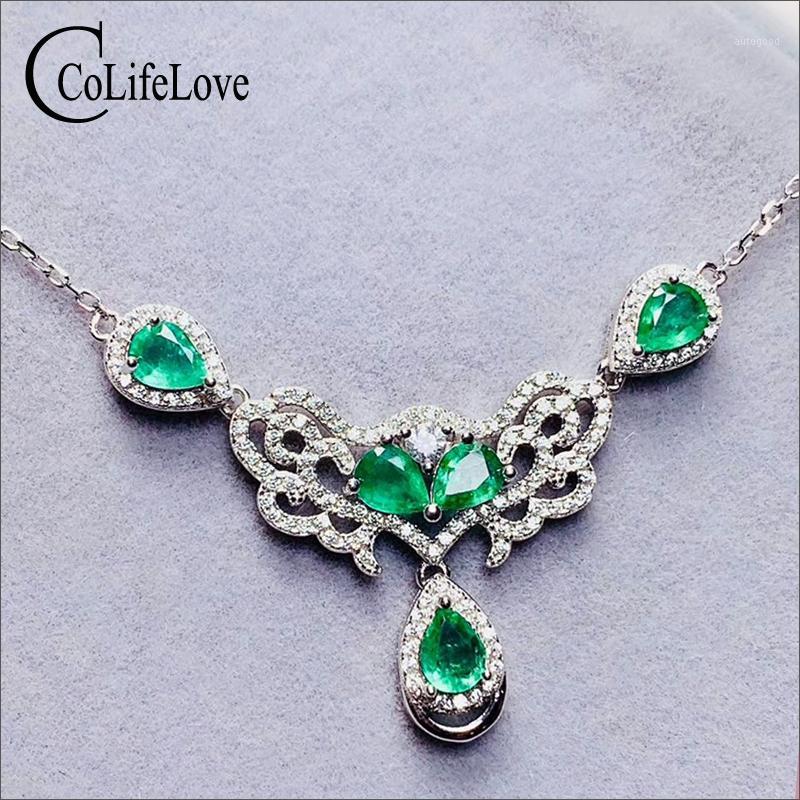 Chains CoLife Jewelry 925 Silver Emerald Necklace For Party 5 Pieces Natural Fashion Gemstone1
Chains CoLife Jewelry 925 Silver Emerald Necklace For Party 5 Pieces Natural Fashion Gemstone1