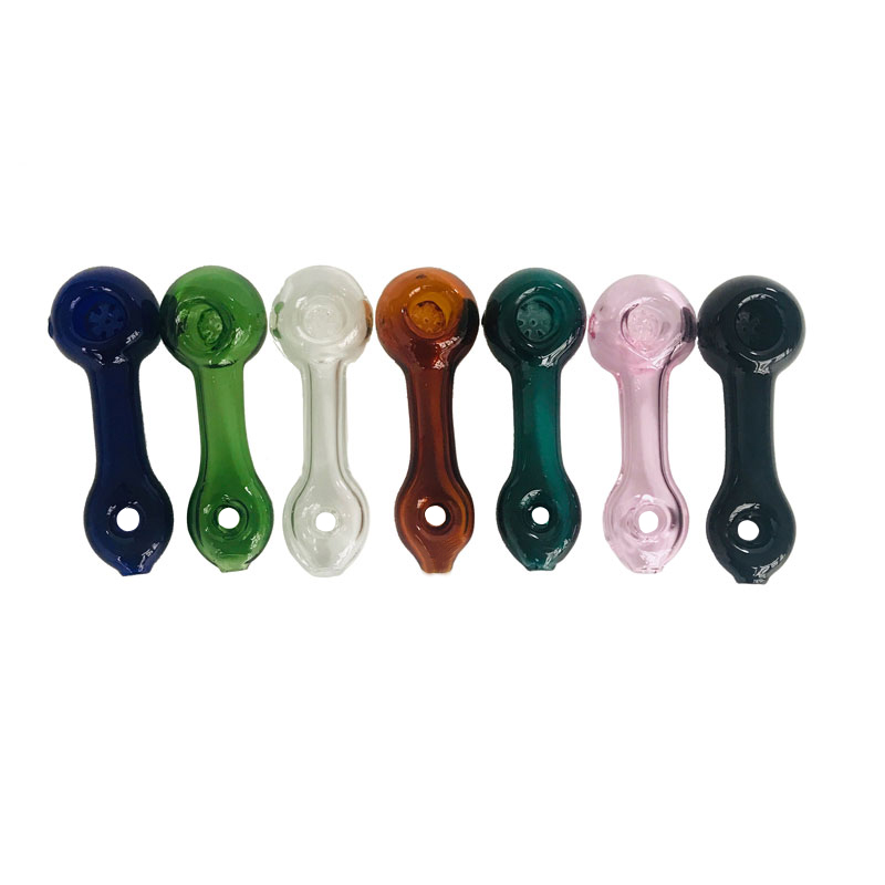 New Portable Glass Hand Pipe with 7colors about 117mm length hookah water pipes for smoking accessories
New Portable Glass Hand Pipe with 7colors about 117mm length hookah water pipes for smoking accessories