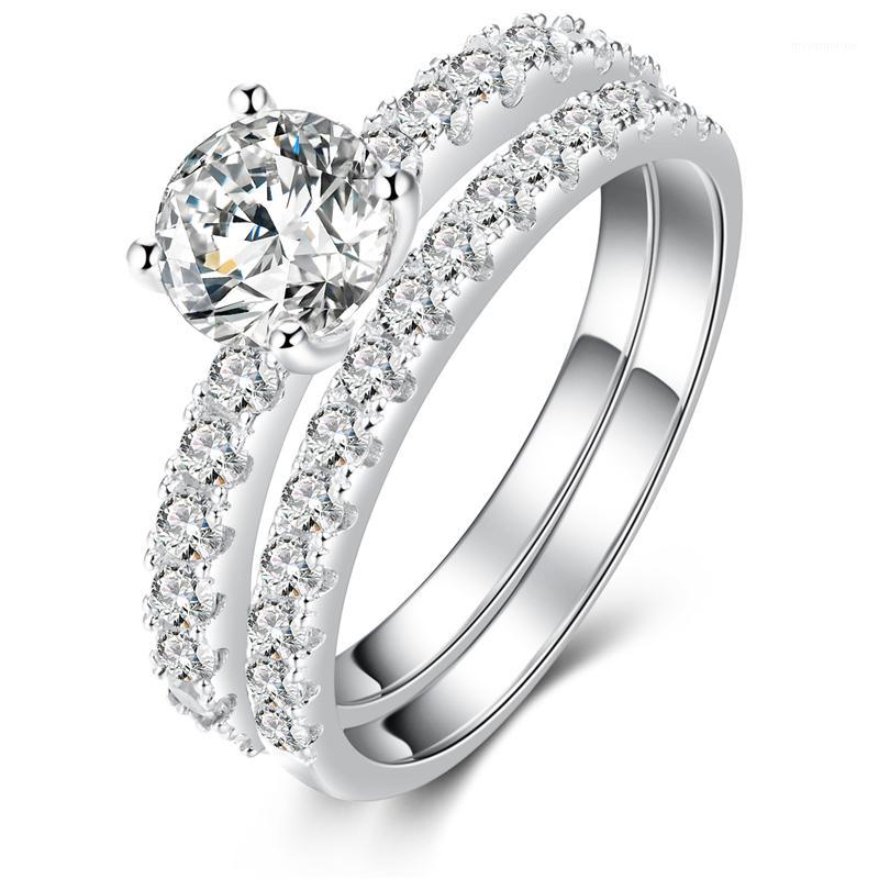 925 Sterling Silver Ring Wedding Engagement 7.0mm Clear Cubic Zirconia Brial Band Ring Sets Women Gift Anniversary Jewelry1 
925 Sterling Silver Ring Wedding Engagement 7.0mm Clear Cubic Zirconia Brial Band Ring Sets Women Gift Anniversary Jewelry1
