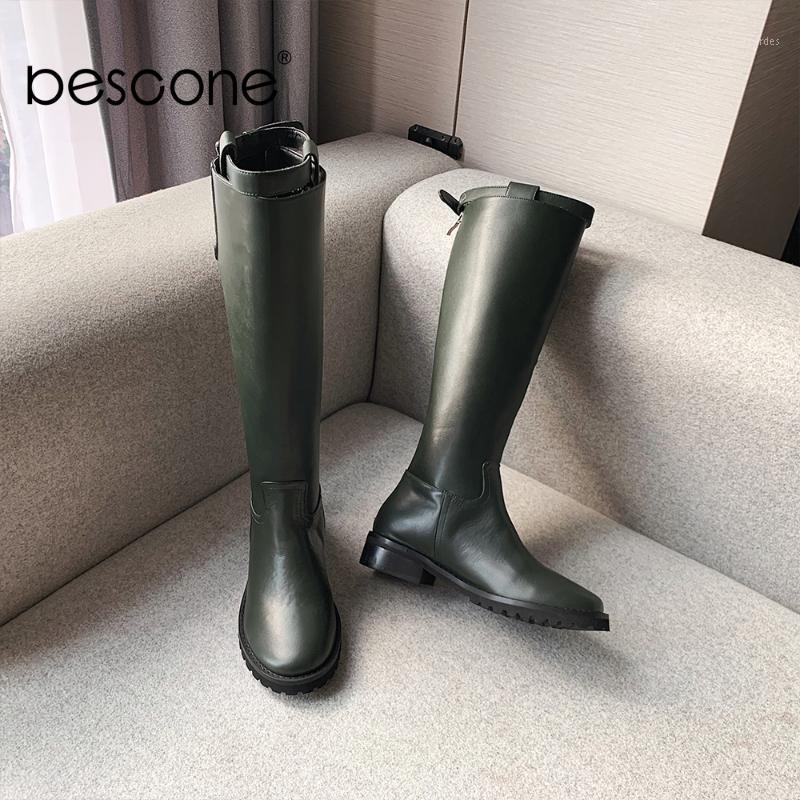 BESCONE Stylish Ladies Boots High Quality Genuine Leather Handmade Round Toe Shoes Basic Solid 3.5 cm Med Heel Women Boots BO3071, Black
BESCONE Stylish Ladies Boots High Quality Genuine Leather Handmade Round Toe Shoes Basic Solid 3.5 cm Med Heel Women Boots BO3071, Black