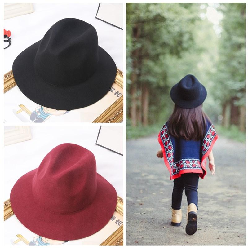 Children Felt Fedora Hat Wide Brim Panama Cowboy Hat soild color matching jazz woolen wholesale
Children Felt Fedora Hat Wide Brim Panama Cowboy Hat soild color matching jazz woolen wholesale