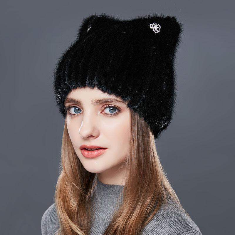 Fashion Women Winter Warm Faux Hats Female Vertical Weaving Hat Cap Lovely Cat Ears Style Knitted Hats Wholesale
Fashion Women Winter Warm Faux Hats Female Vertical Weaving Hat Cap Lovely Cat Ears Style Knitted Hats Wholesale