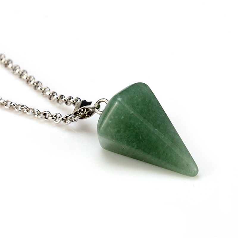 Stone Necklaces Choker Necklace Hexagonal Pendulum Chain Natural Stone Pendant Taper Soul Swing Bullet crystal necklace 109 O2
Stone Necklaces Choker Necklace Hexagonal Pendulum Chain Natural Stone Pendant Taper Soul Swing Bullet crystal necklace 109 O2