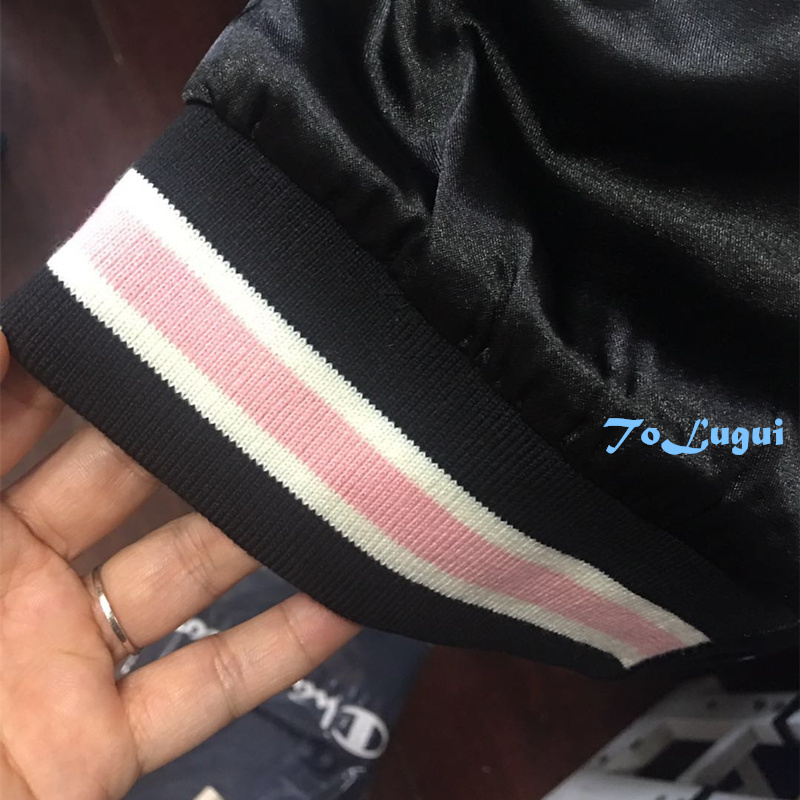 Floral Embroidery women jacket Autumn winter Harajuku Pilot Jacket On Both Sides Casual Baseball Jackets Coats Sukajan 201006