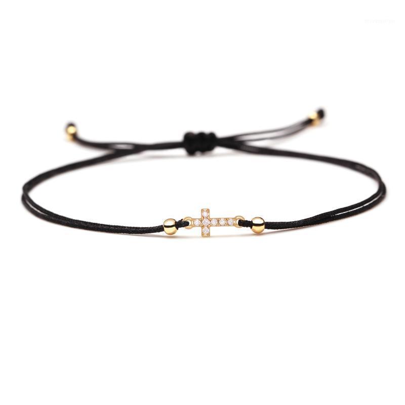 Mini Copper Cross CZ Crystal Silk Thread Braided Bracelets Women Men High Quality Black Pink Red String Tiny Zircon Jewelry Her1
Mini Copper Cross CZ Crystal Silk Thread Braided Bracelets Women Men High Quality Black Pink Red String Tiny Zircon Jewelry Her1