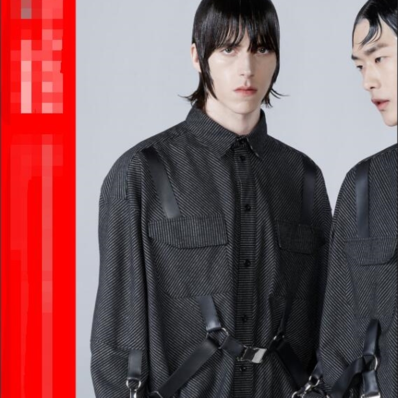 2021 New Shirts Men's Fashionable Jackets with Mounting Irons Adjustable Leather Strips M8DG, Black
2021 New Shirts Men's Fashionable Jackets with Mounting Irons Adjustable Leather Strips M8DG, Black