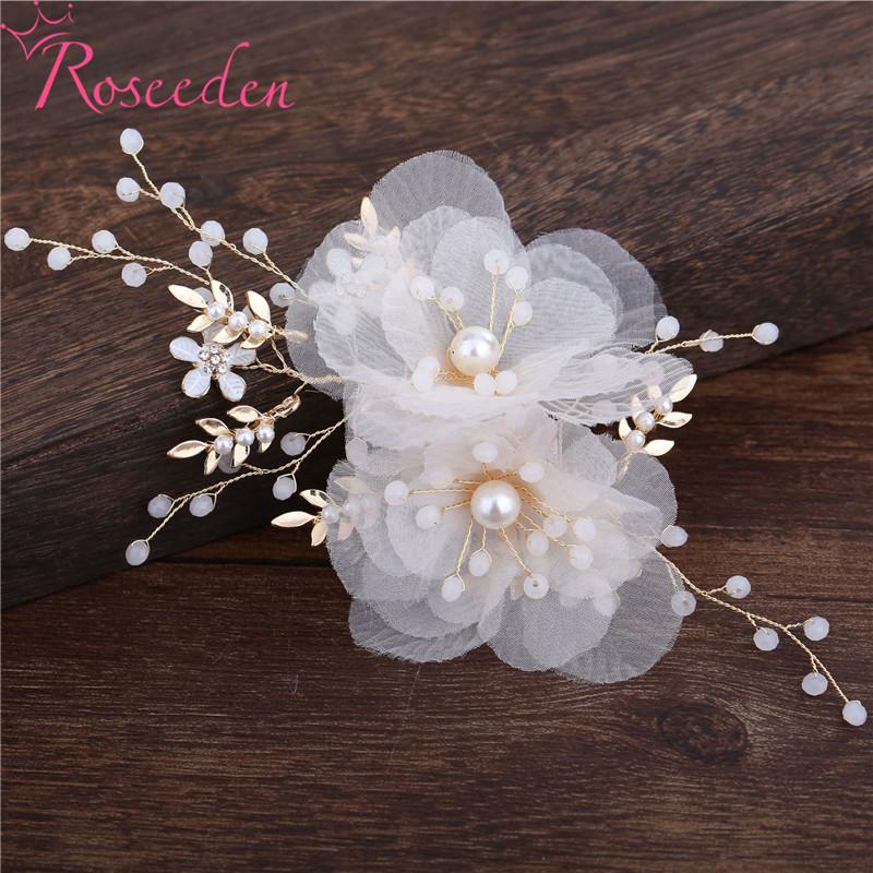 Hair Clips & Barrettes Gold Wedding Combs Silk Yarn Flower Bridal Women Hairpins Prom Party Accessories Jewelry RE4082
Hair Clips & Barrettes Gold Wedding Combs Silk Yarn Flower Bridal Women Hairpins Prom Party Accessories Jewelry RE4082