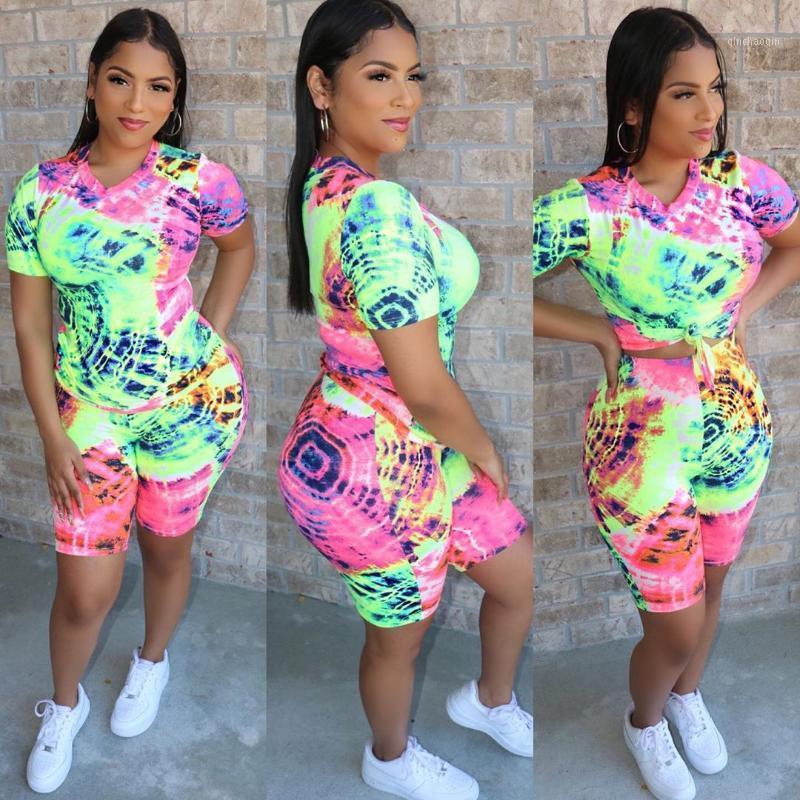 Women Tie Dye Casual Two-pieces Sportswear Female Fashion Short Sleeve+Shorts Tracksuits Bodycon Sport Summer Set Outfits1
Women Tie Dye Casual Two-pieces Sportswear Female Fashion Short Sleeve+Shorts Tracksuits Bodycon Sport Summer Set Outfits1