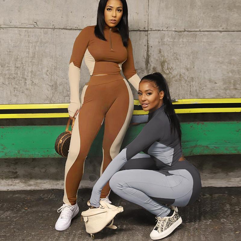 Seamless Yoga Set Women Sports Clothing Fitness Gym Wear Patchwork Style High Waist Yoga Pants Full Sleeves Shirt with Zipper, Black
Seamless Yoga Set Women Sports Clothing Fitness Gym Wear Patchwork Style High Waist Yoga Pants Full Sleeves Shirt with Zipper, Black