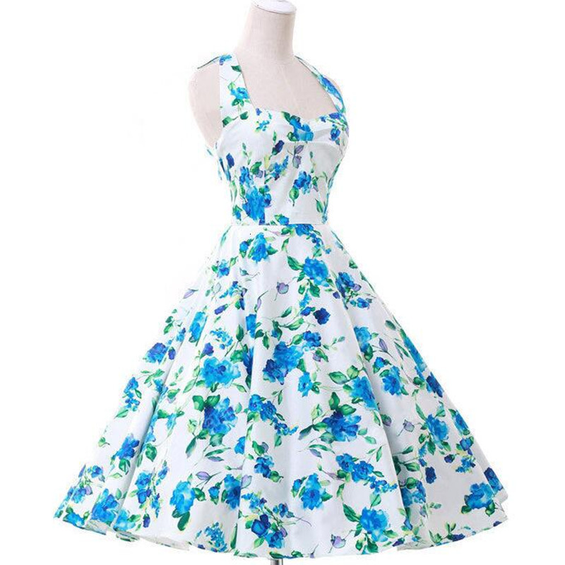 Retro Female Dress 50s Vintage Rockabilly Swing Robes Floral Polka Dot Print Sleeves Halter Summer Dresses Femme 4ja4, Red
Retro Female Dress 50s Vintage Rockabilly Swing Robes Floral Polka Dot Print Sleeves Halter Summer Dresses Femme 4ja4, Red