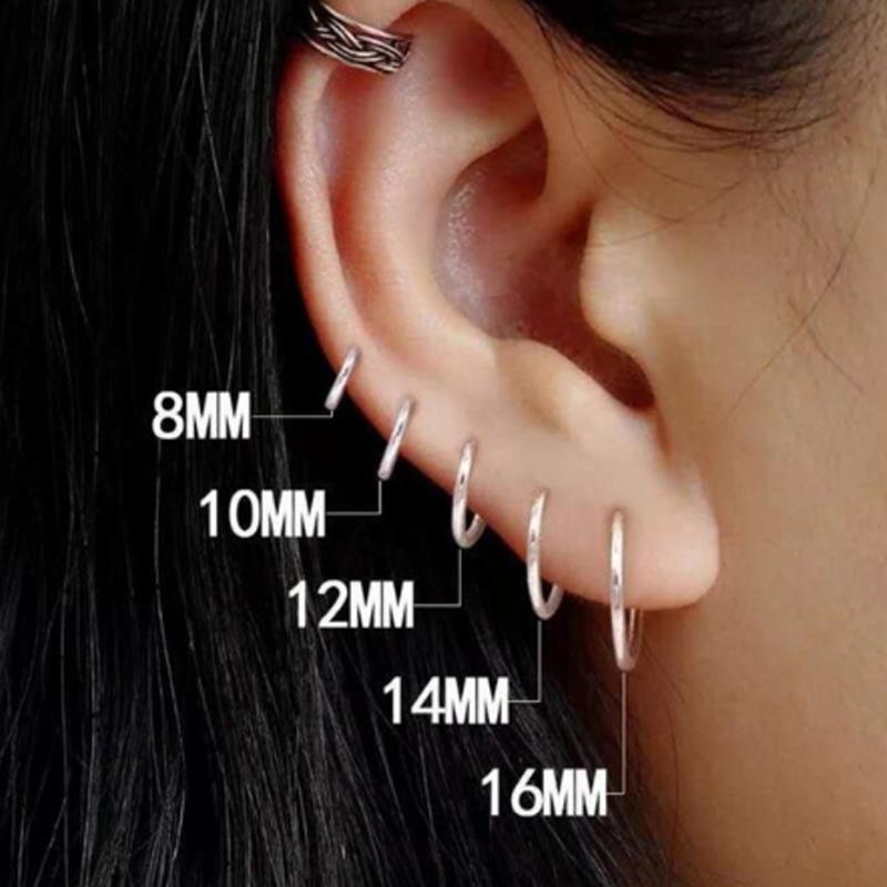 CANNER 1 Pair Small Hoop Earrings 925 Sterling Silver Circle Pendientes Hoop Earrings for Women Men AreteEarring Ear Bone Buckle
CANNER 1 Pair Small Hoop Earrings 925 Sterling Silver Circle Pendientes Hoop Earrings for Women Men AreteEarring Ear Bone Buckle