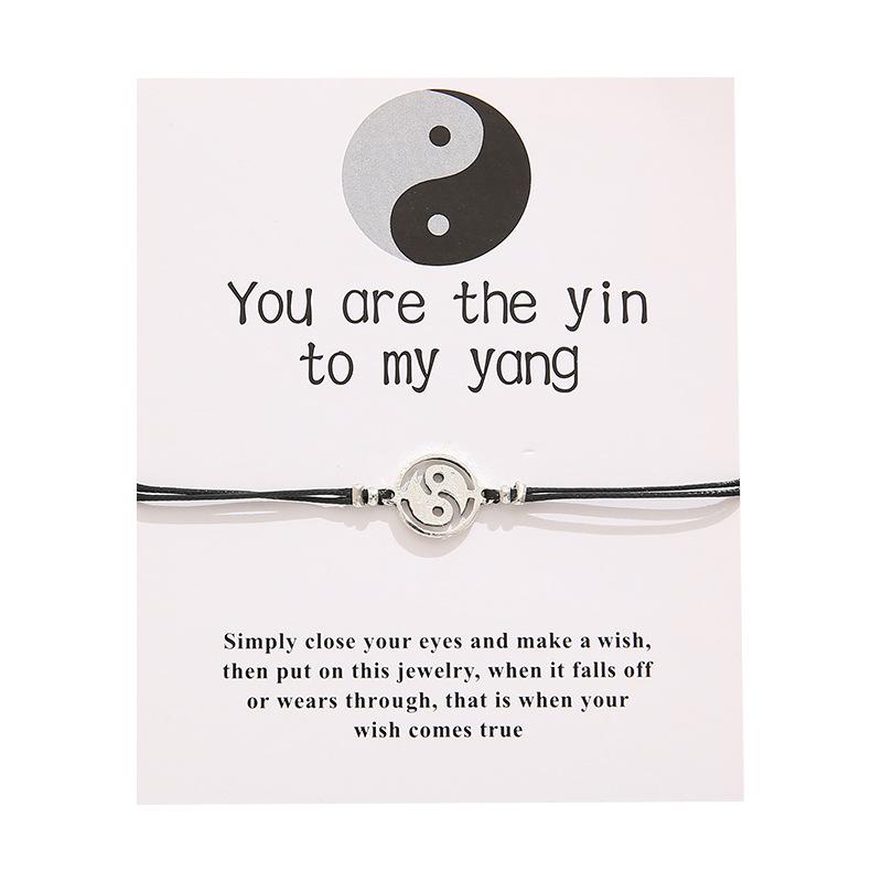 Charm Bracelets Card Simple Personality Alloy The Great Ultimate Eight Trigrams Of Yin And Yang Bracelet Spot Jewelry
Charm Bracelets Card Simple Personality Alloy The Great Ultimate Eight Trigrams Of Yin And Yang Bracelet Spot Jewelry