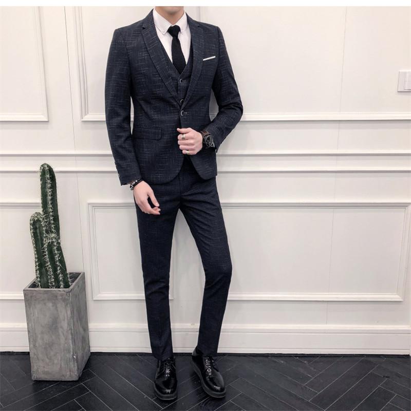 Slim Fit Men' Suit Business Boutique 3pcs 2020 Formal Suits For Men Blazer+Pants+Vest Party Wedding 3 Piece Set DS501083, Blue
Slim Fit Men' Suit Business Boutique 3pcs 2020 Formal Suits For Men Blazer+Pants+Vest Party Wedding 3 Piece Set DS501083, Blue