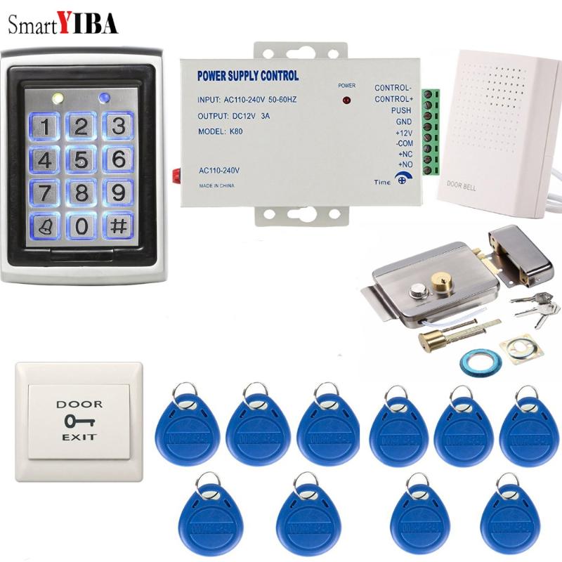 SmartYIBA Metal Waterproof Door Access Control System+10pcs RFID Keys Gate Opener Max Up to 2000 Users Password Door Lock Kits
SmartYIBA Metal Waterproof Door Access Control System+10pcs RFID Keys Gate Opener Max Up to 2000 Users Password Door Lock Kits