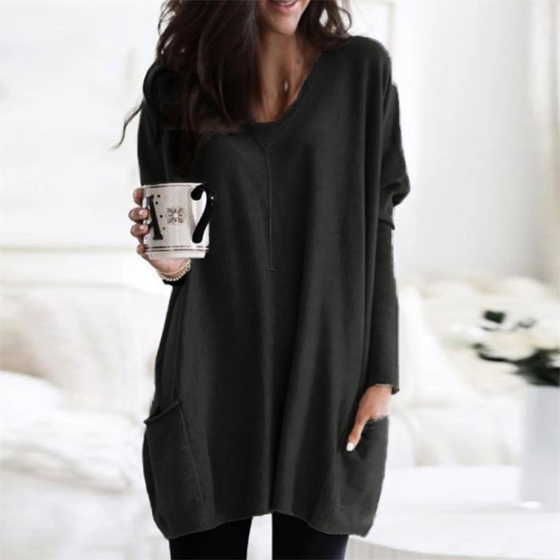 JAYCOSIN Women's T-shirt Long Sleeve V-Neck Loose T shirt Women Autumn Spring Tops Pullover Female Tshirt Plus Size S-5XL 19SEP7 Y200109, Bu
JAYCOSIN Women's T-shirt Long Sleeve V-Neck Loose T shirt Women Autumn Spring Tops Pullover Female Tshirt Plus Size S-5XL 19SEP7 Y200109, Bu