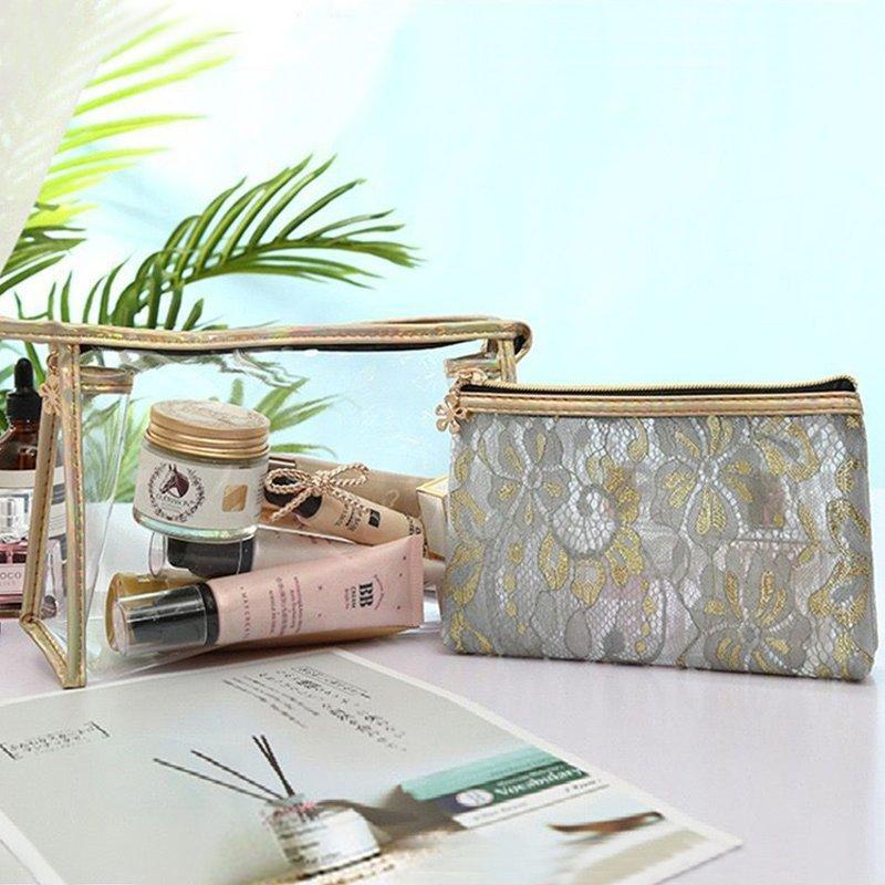 2pcs Set Transparent PVC Storage Bags Travel Organizer Clear Makeup Lace Bow Bag Casual Women Travel Large-Capacity Cosmetic Bag, Pink
2pcs Set Transparent PVC Storage Bags Travel Organizer Clear Makeup Lace Bow Bag Casual Women Travel Large-Capacity Cosmetic Bag, Pink