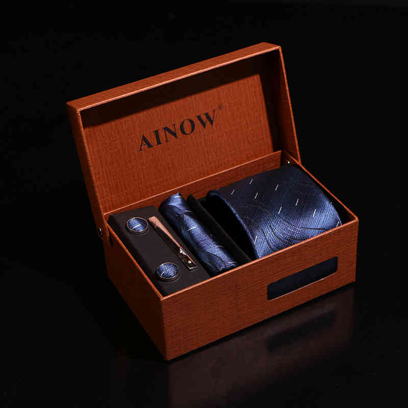 Necktie Scarf Corbata 8cm Men's Gift Box 6pcs Business Suit Wedding Exquisite Shengzhou