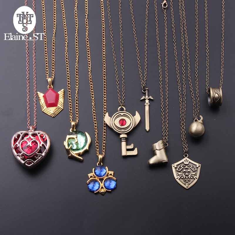 10 Style The Legend of Zelda Pendant Necklace Evil eye Key & Red Heart Pendant friendship Gift Game Jewelry Accessories J1218
10 Style The Legend of Zelda Pendant Necklace Evil eye Key & Red Heart Pendant friendship Gift Game Jewelry Accessories J1218