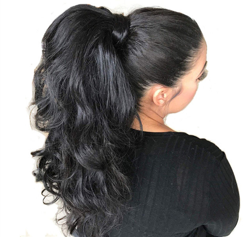 160g Long high Body Wave Ponytail Wrap Drawstring, Virgin indain quality wavy weave ponytail hair extension for black women Brazilian Hair
160g Long high Body Wave Ponytail Wrap Drawstring, Virgin indain quality wavy weave ponytail hair extension for black women Brazilian Hair