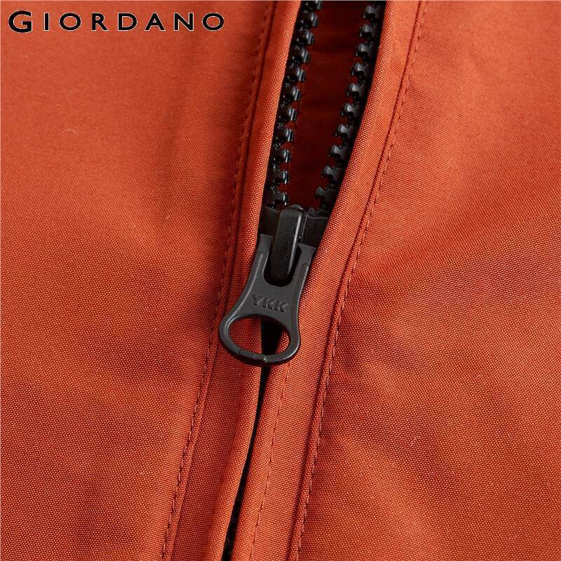 Giordano Men Jackets Lightweight Cargo Hooded Jackets Mesh Lining Zip Front Big Slant Pockets Jaqueta Masculino 01070720 201106
