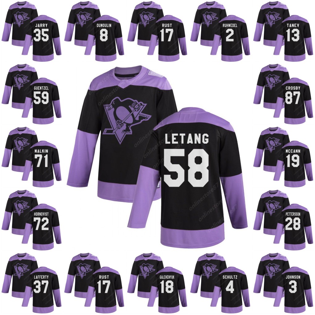 Pittsburgh Penguins Fights Cancer Jersey Sidney Crosby Kris Letang Jake Guentzel Tristan Jarry Evgeni Malkin Patric Hornqvist, Black
Pittsburgh Penguins Fights Cancer Jersey Sidney Crosby Kris Letang Jake Guentzel Tristan Jarry Evgeni Malkin Patric Hornqvist, Black