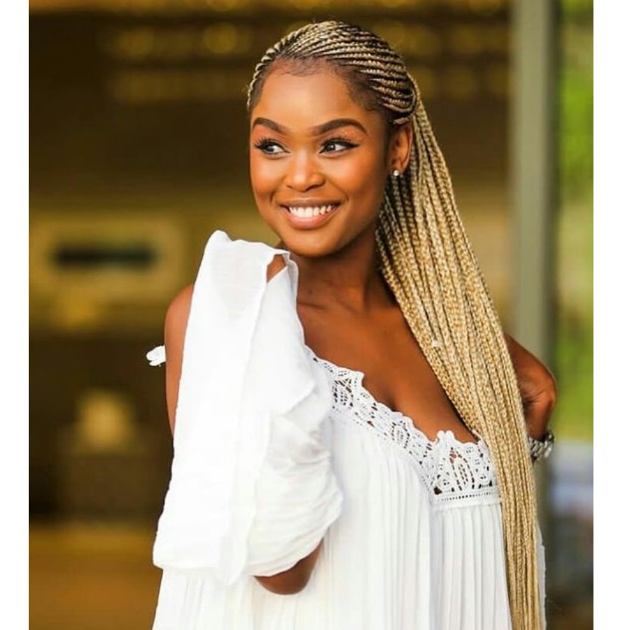 New 13X4" Lace Frontal Box Braid Wig with Baby Hair Hand-Braided black/burgundy/blonde cornrow braided wig Twist Wigs for african women
