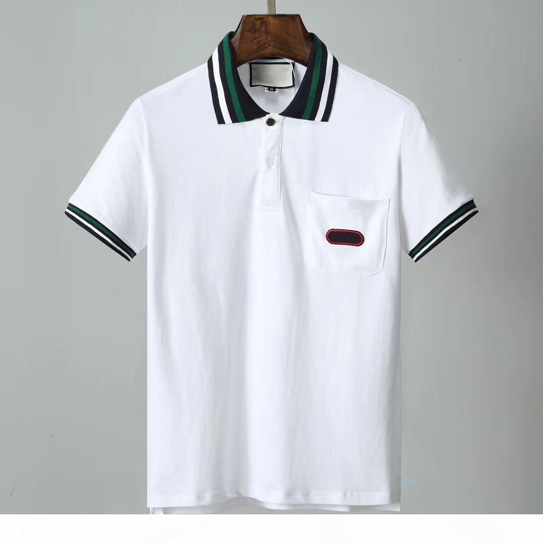 Newest 19ss Italy Designer Polo Shirt Brand T shirts Mens Casual Polos With Embroidery Letter Fashion Strip Print Cotton Polos, White;black
Newest 19ss Italy Designer Polo Shirt Brand T shirts Mens Casual Polos With Embroidery Letter Fashion Strip Print Cotton Polos, White;black