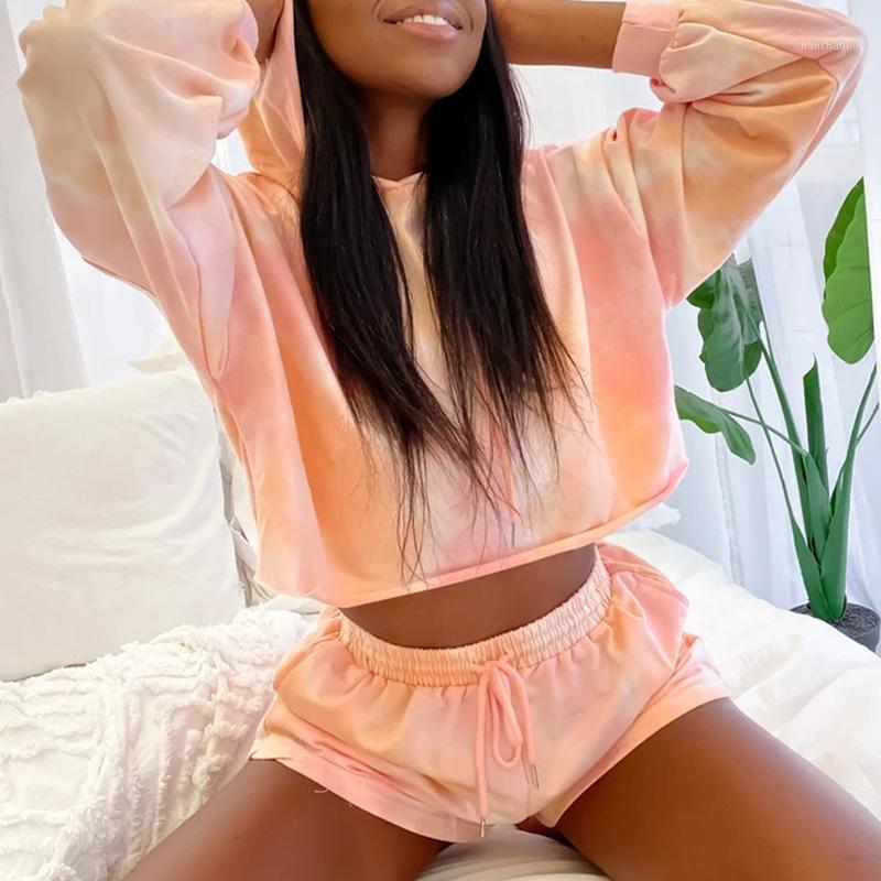 Fashion Women Tie Dye Sport Suits Running Sets Long Sleeve Hoodies Sweatshirt+Lace-up Shorts Female Autumn Workout Clothes1, Green
Fashion Women Tie Dye Sport Suits Running Sets Long Sleeve Hoodies Sweatshirt+Lace-up Shorts Female Autumn Workout Clothes1, Green