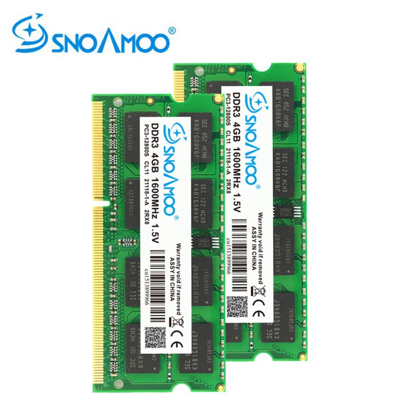 SNOAMOO RAMs DDR3 4GB 1333/1600 MHz Notebook Memory PC3-10600S 204-Pin 1.5V 2Rx8 SO-DIMM Computer Memory Warranty
SNOAMOO RAMs DDR3 4GB 1333/1600 MHz Notebook Memory PC3-10600S 204-Pin 1.5V 2Rx8 SO-DIMM Computer Memory Warranty