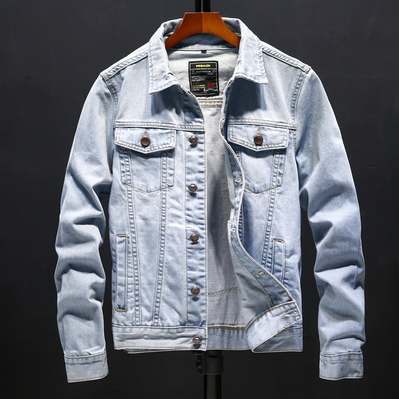 2021 Mens Slim Men Jacket Jeans Big Size Jet Men's Long Sleeved Lixar Youth Cotton Coats L1HU, Sky blue.
2021 Mens Slim Men Jacket Jeans Big Size Jet Men's Long Sleeved Lixar Youth Cotton Coats L1HU, Sky blue.