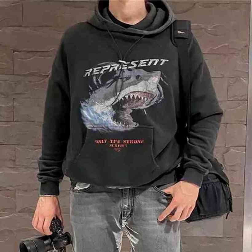 21SS Great White Shark Soft fabric EU size Represent hoodies men women hip hop Spring alternative clothing lil peep techwear, Black
21SS Great White Shark Soft fabric EU size Represent hoodies men women hip hop Spring alternative clothing lil peep techwear, Black