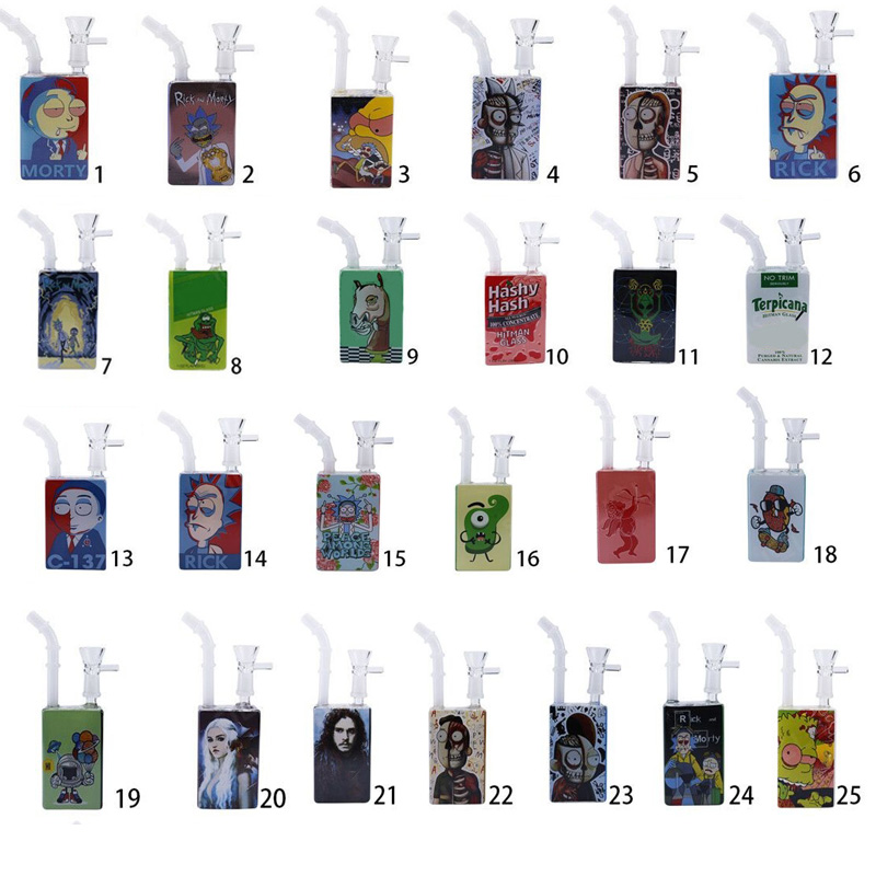 Juice Box Hookah Glass Dab Rigs Beaker Smoking Bongs 7,11inch Height Water Pipes Portable Fashion Cartoon Smoke Dabber
Juice Box Hookah Glass Dab Rigs Beaker Smoking Bongs 7,11inch Height Water Pipes Portable Fashion Cartoon Smoke Dabber