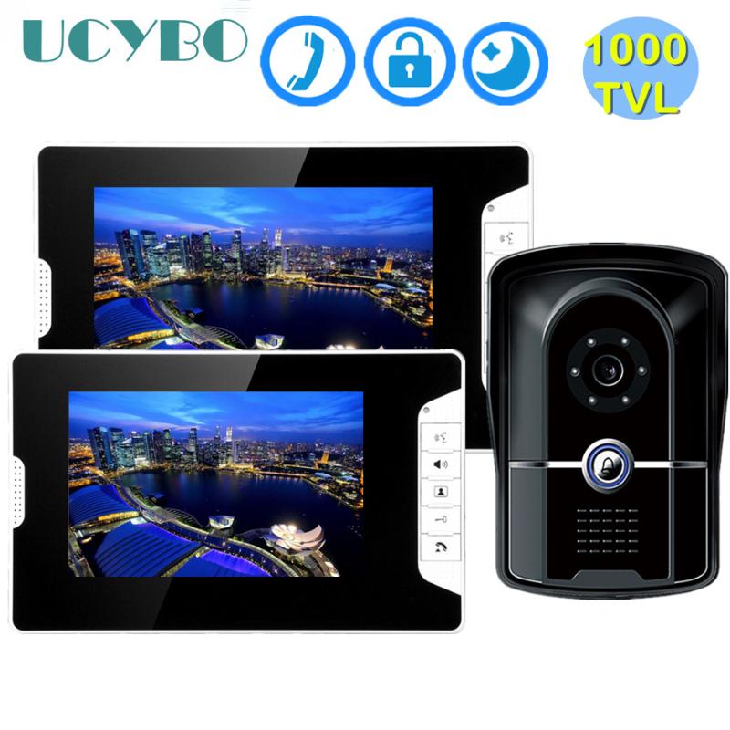 7" Video Intercom system visual speakerphone 1000TVL Infared IR doorbell camera wired video door phone for home apartment
7" Video Intercom system visual speakerphone 1000TVL Infared IR doorbell camera wired video door phone for home apartment