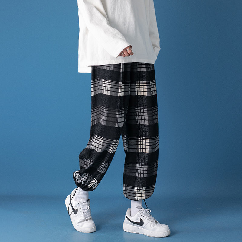 Trousers 2021 Men's Autumn Thin New Solid-print Retro Relaxed Pants Youth Clothing 6Q5C, Black
Trousers 2021 Men's Autumn Thin New Solid-print Retro Relaxed Pants Youth Clothing 6Q5C, Black