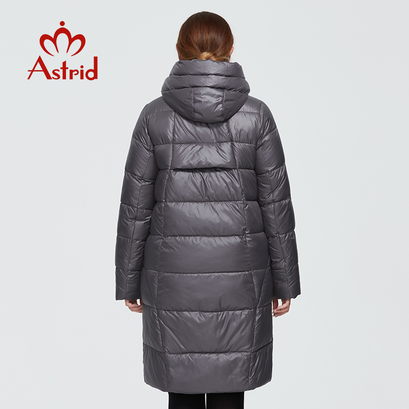 Astrid Winter Women's coat women long warm parka fashion thick Jacket hooded BioDown large sizes female clothing 6580 201017