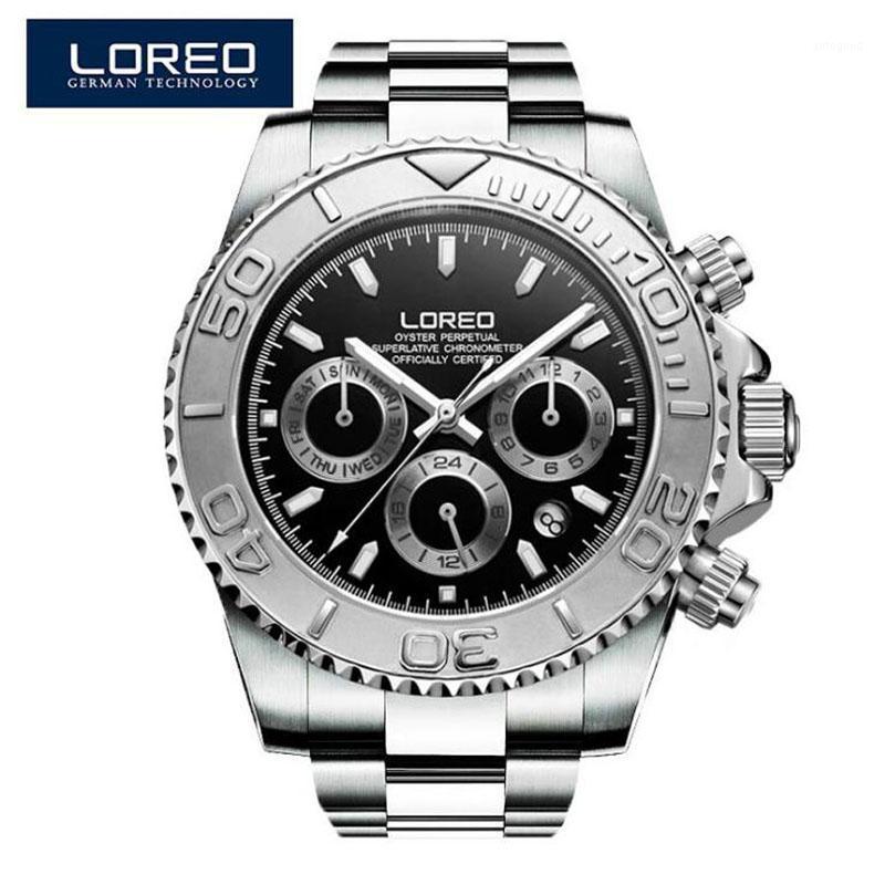Wristwatches LOREO Fashion Casual Men Multi-function Mechanical Watch Black Dial Diving Mens Watches Top Clock 20211, Nylon strap 02
Wristwatches LOREO Fashion Casual Men Multi-function Mechanical Watch Black Dial Diving Mens Watches Top Clock 20211, Nylon strap 02