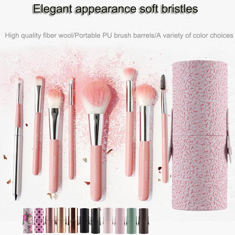 Empty Portable Travel Makeup Brushes Round Pen Holder Cosmetic Case PU Leather Cup Brush Holder Tube Storage Organizer Container
Empty Portable Travel Makeup Brushes Round Pen Holder Cosmetic Case PU Leather Cup Brush Holder Tube Storage Organizer Container