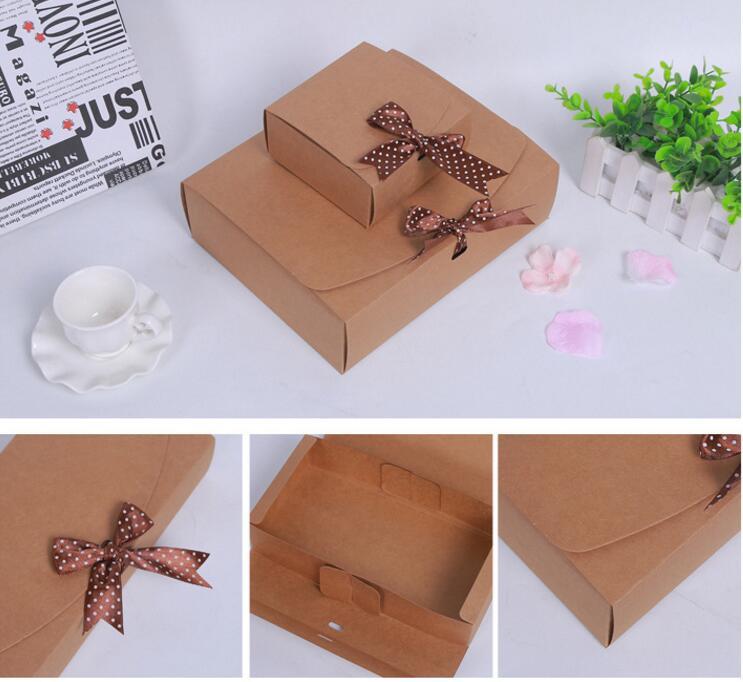 20Pcs 4 size Kraft Paper Gift Boxes Craft Present Box with ribbon DIY Party Favor Box Large Clothes/Jewelry Boxes
20Pcs 4 size Kraft Paper Gift Boxes Craft Present Box with ribbon DIY Party Favor Box Large Clothes/Jewelry Boxes