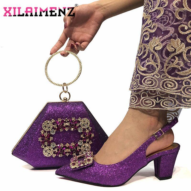 2020 High Quality and Special Design Woman Shoes And Matching Bag Set Nigerian Style Pumps Shoes Bag Set For Party in Purple1, Black
2020 High Quality and Special Design Woman Shoes And Matching Bag Set Nigerian Style Pumps Shoes Bag Set For Party in Purple1, Black