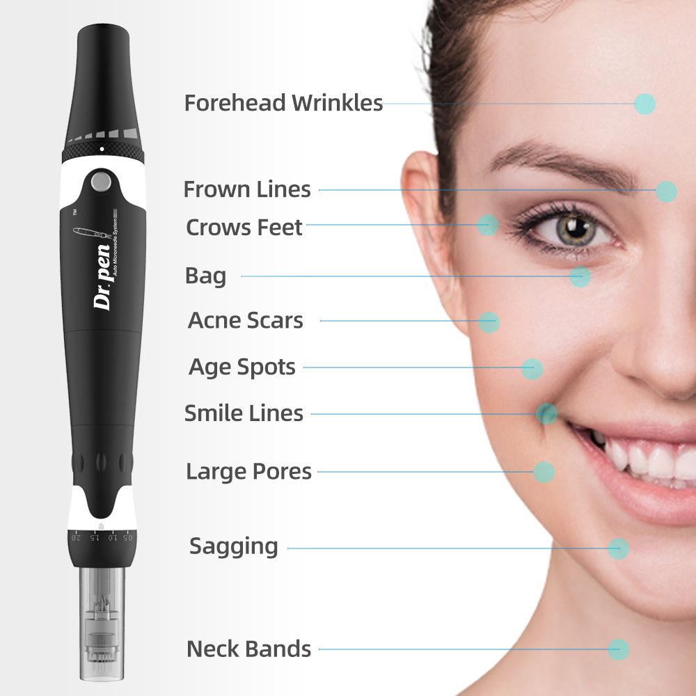 Microneedle Derma Pen Dr.Pen A7 Electric Dermapen Medical Clinic 0.25mm 3mm for Acne Scar Removal With 30pcs 12 Pins Needle Cartridges
Microneedle Derma Pen Dr.Pen A7 Electric Dermapen Medical Clinic 0.25mm 3mm for Acne Scar Removal With 30pcs 12 Pins Needle Cartridges