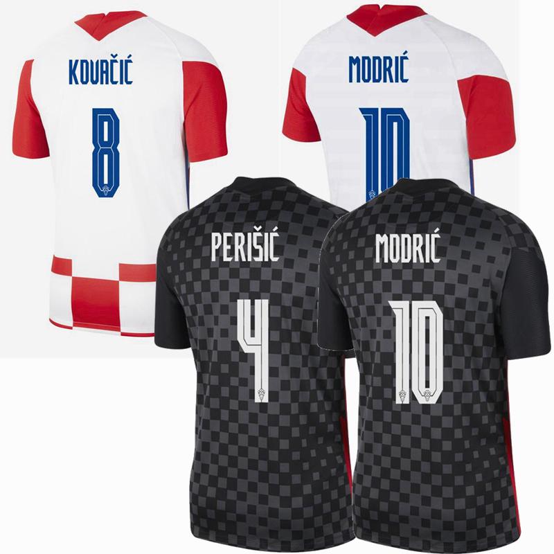 top 2020 2021 SOCCER TIAES JERSEY MODRIC MANDZUKIC PERISIC KOVACIC RAKITIC BROZOVIC SRNA Football Shirt KALINIC Suker N. KOVAC 20 21