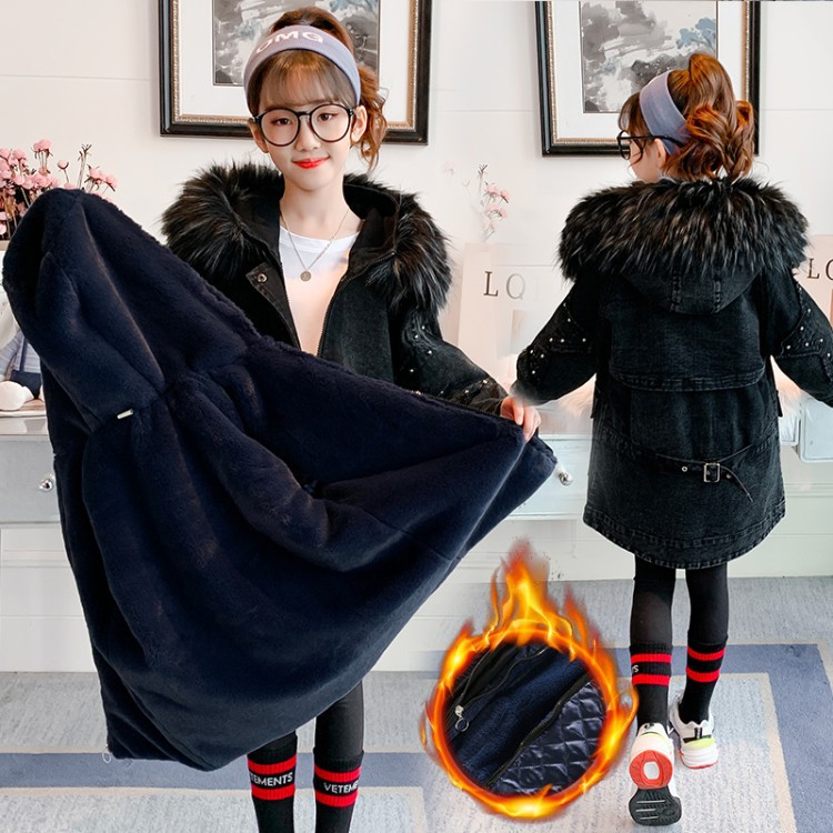 Girls plus velvet sect 2020 new winter children's clothing can be removed in cotton shirts Korean version thick cotton clothes, Blue;gray
Girls plus velvet sect 2020 new winter children's clothing can be removed in cotton shirts Korean version thick cotton clothes, Blue;gray