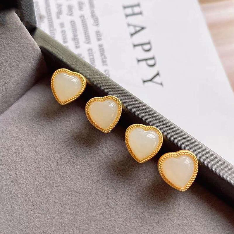 Natural Hetian jade Love Earrings Chinese style retro romantic elegant Fairy Christmas festival gift silver jewelry
Natural Hetian jade Love Earrings Chinese style retro romantic elegant Fairy Christmas festival gift silver jewelry