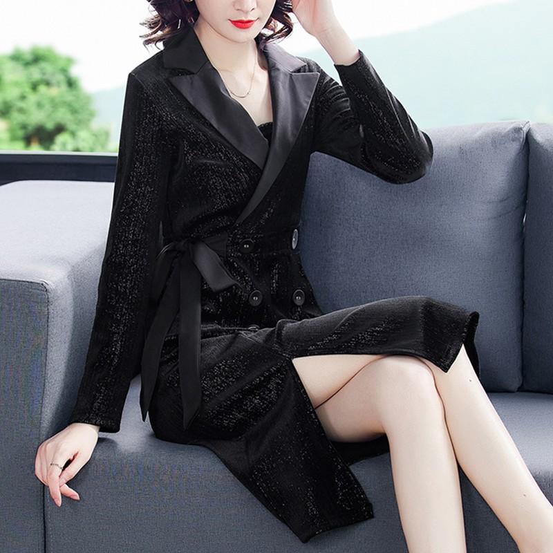 New Spring 4XL Plus Size Solid Midi One Piece Dress Autumn Black Velvet Vintage Suit Sequins Dresses Women Bodycon Elegant Party
New Spring 4XL Plus Size Solid Midi One Piece Dress Autumn Black Velvet Vintage Suit Sequins Dresses Women Bodycon Elegant Party