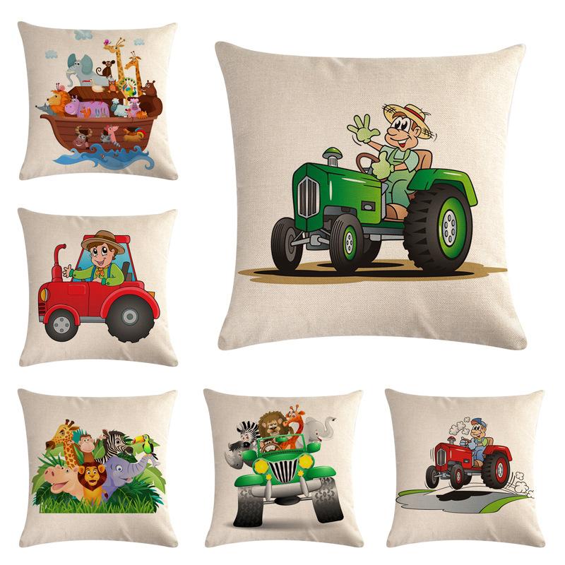 45*45cm Cartoon Animal Car Pattern Cotton Linen Throw Pillow Cushion Cover Home Decoration Sofa Bed Decor Decorative Pillowcase 
45*45cm Cartoon Animal Car Pattern Cotton Linen Throw Pillow Cushion Cover Home Decoration Sofa Bed Decor Decorative Pillowcase