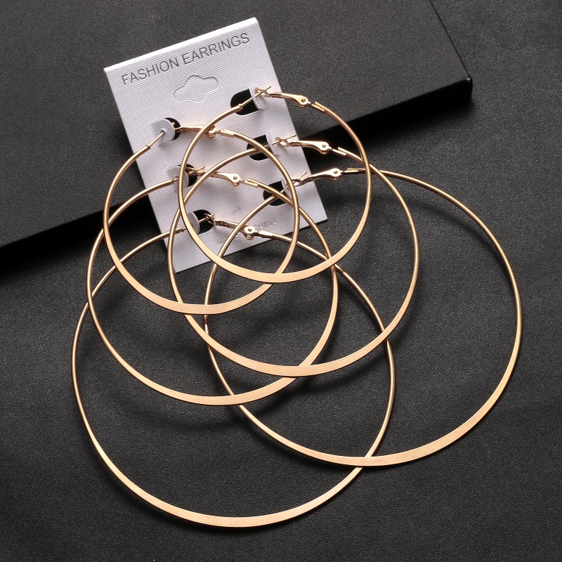 skysuk Fashion 3pairs Large Hoop Earrings for Women Big Flat Circle Earrings Set Birthday Party Punk Hoops Gift Brincos Femme
skysuk Fashion 3pairs Large Hoop Earrings for Women Big Flat Circle Earrings Set Birthday Party Punk Hoops Gift Brincos Femme