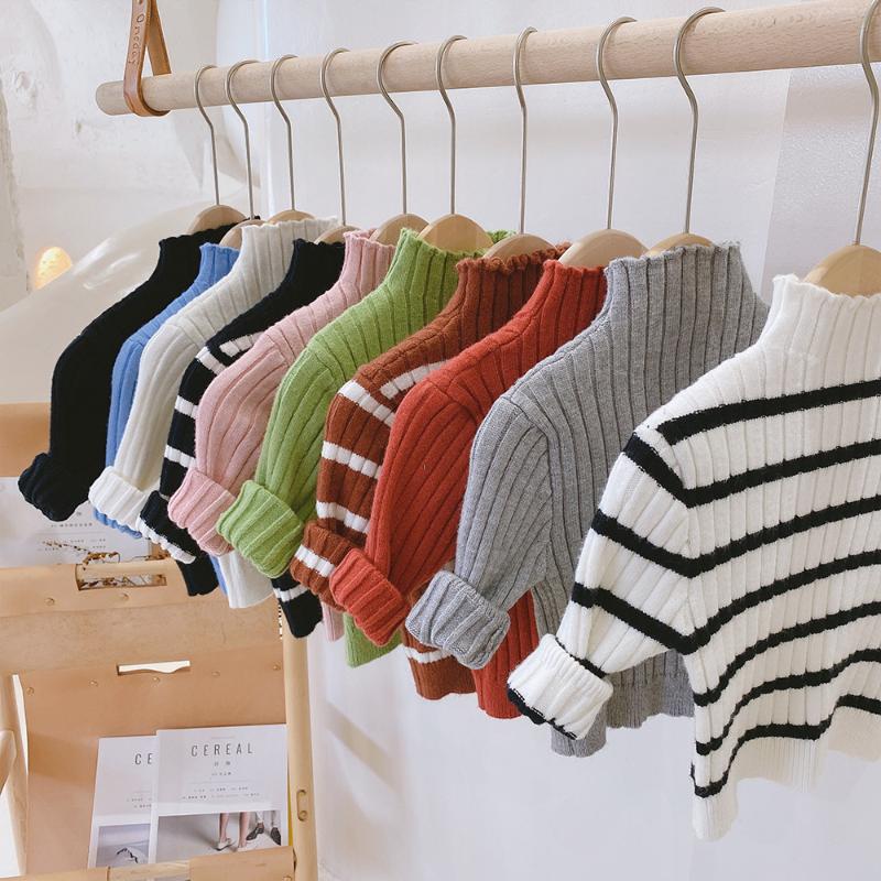 Cardigan Infant Baby Girls Boys Autumn Winter Full Sleeve Stripe Shirt Knitting Hige Collar Sweater Toddler Children Casual Clothes 3M-6Y, Blue
Cardigan Infant Baby Girls Boys Autumn Winter Full Sleeve Stripe Shirt Knitting Hige Collar Sweater Toddler Children Casual Clothes 3M-6Y, Blue